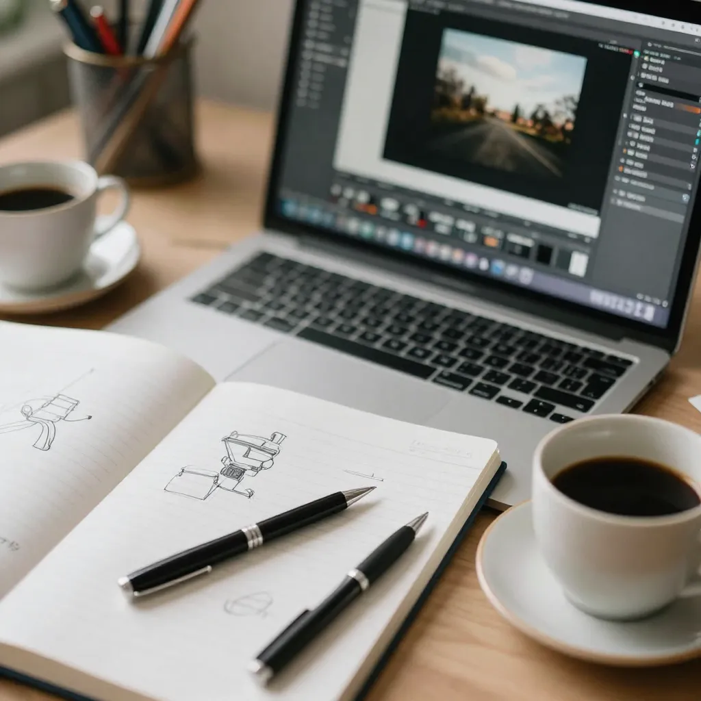 Contemporary magazine design with minimal aesthetic